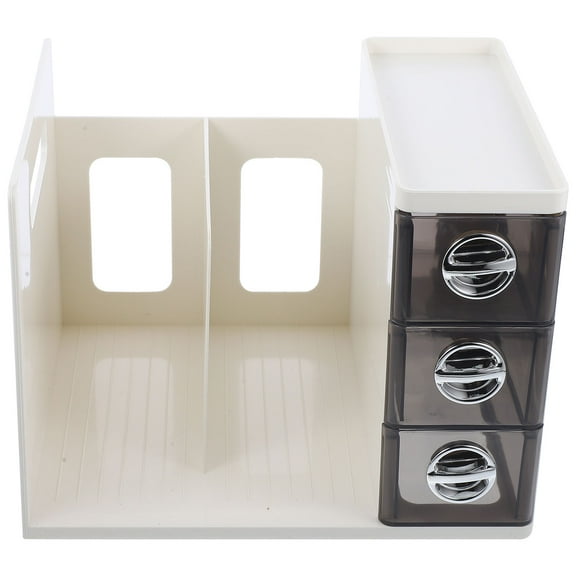 LEXSOMEO File Document Rack Desktop Bookshelf Drawer Desktop Drawer Organizer Office Files Bookend