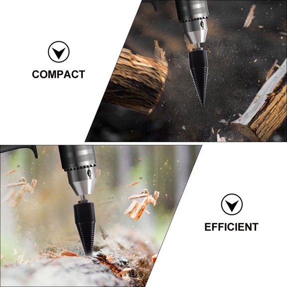 LEXSOMEO Firewood Drill Bit Wood Splitter 42mm Splitting Drill Bit Log Splitter Tool