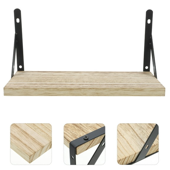 LEXSOMEO Floating Shelf Rustic Wood Shelf Wall Mounted Shelf for Bathroom Bedroom Living Room
