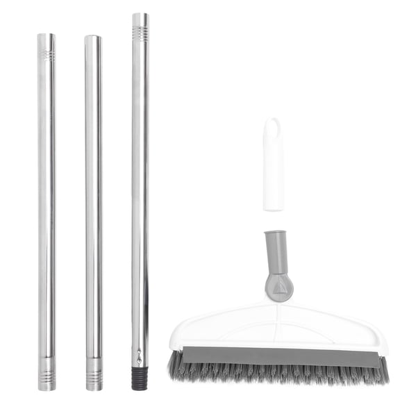 LEXSOMEO Floor Scrub Brush with Long Handle Multi-Use Floor Squeegee Broom Scrubbing Brush