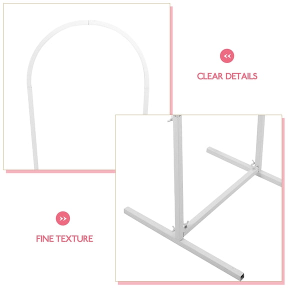 COOPHYA White Metal Arch Stand for Backdrop Display, Decorative Party and Event Decoration Frame for Weddings and Celebrations