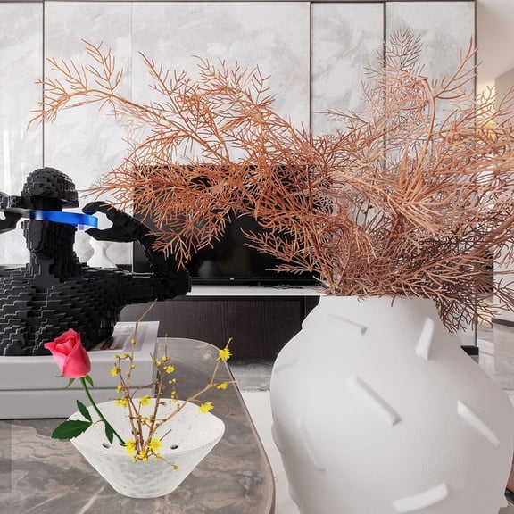 LEXSOMEO Flower Arrangement Ceramic Vase Lotus Pod Flower Holder Small Flower Vase for Arrangement