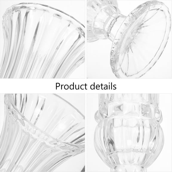 RENACLIPY Single Stem Flower Vase Transparent Glass Vintage 1Set
