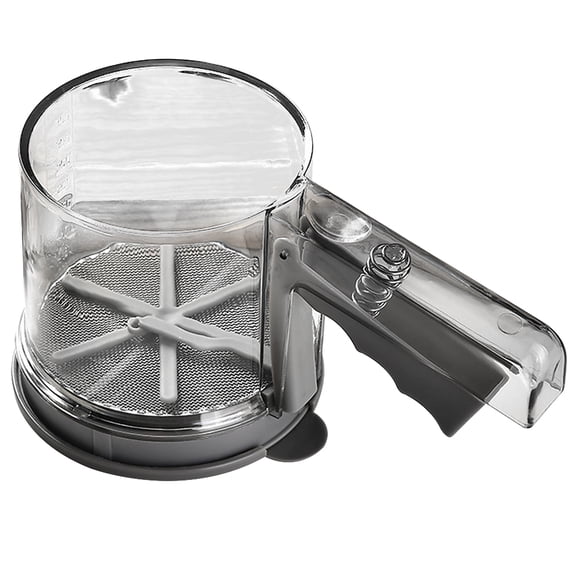 LEXSOMEO Hand Held Flour Sifter Semi-Automatic Powder Sifter Large Capacity Baking Sieve Cup