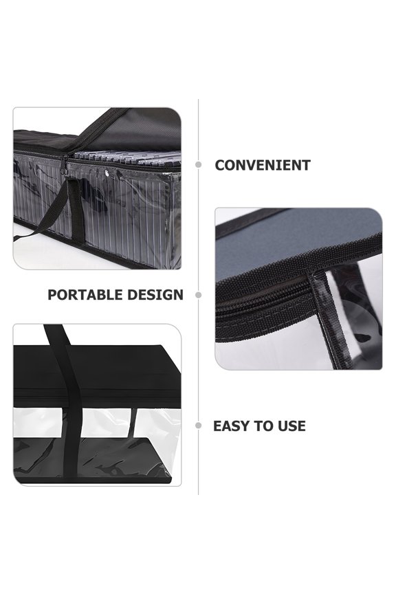 Hats Travel Case Foldable Hat Storage Bag Stackable Hat Box CD Storage Bag Portable Books Bag