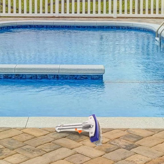 LEXSOMEO Heavy Duty Pool Brush Swimming Pool Cleaning Brush Steel Wire Brush For Tackling Stubborn Stains