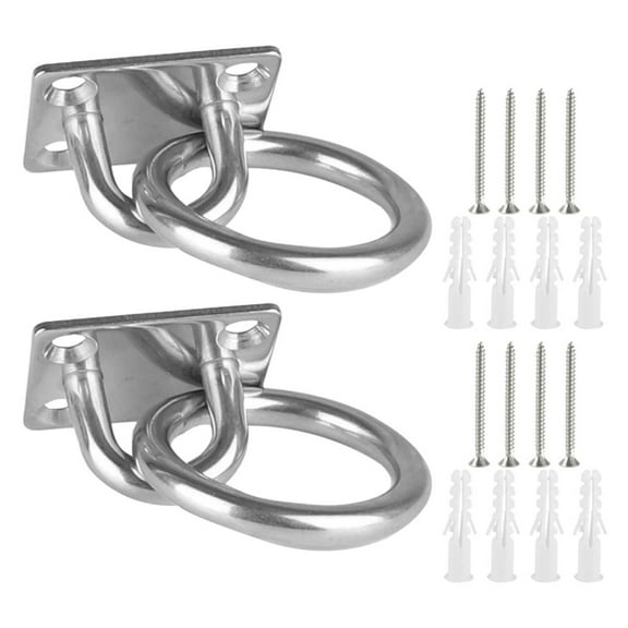 LEXSOMEO Heavy Duty Stainless Steel Ceiling Mount Bracket for Hammocks Swings and Fitness Equipment for Suspension Straps and Yoga Includes Screws