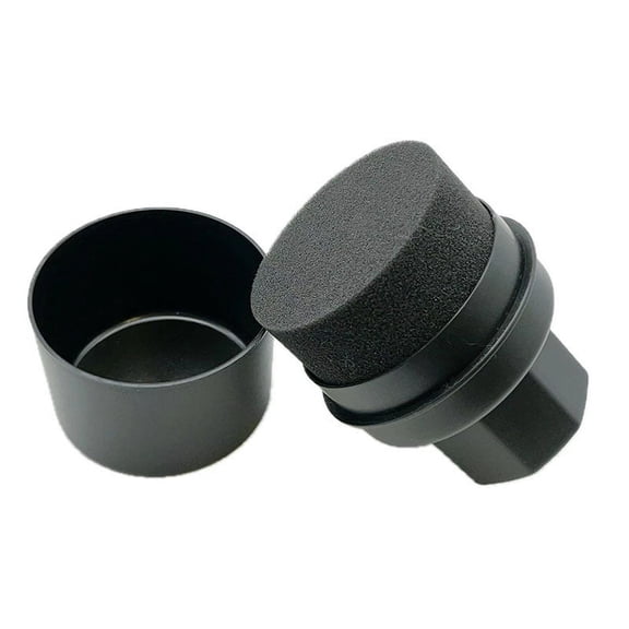 RENACLIPY Tire Shine Applicator Sponge and Brush Set, Black PP, 1 Set for Easy Tire Cleaning and Glossy Finish
