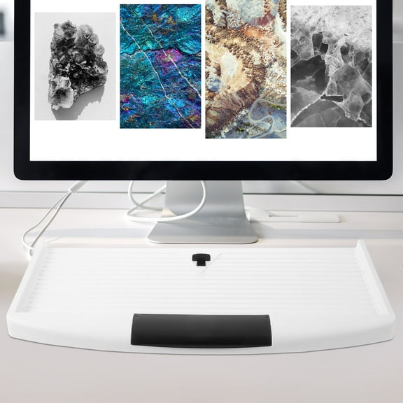 LEXSOMEO Keyboard Tray Under Desk Keyboard Sliding Tray Under Desk Keyboard Drawer Slide Keyboard Tray