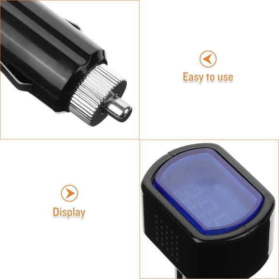 LEXSOMEO Led Digital Car Voltmeter Voltage Tester Voltage Meter Indicator Vehicle Voltage Gauge Monitor