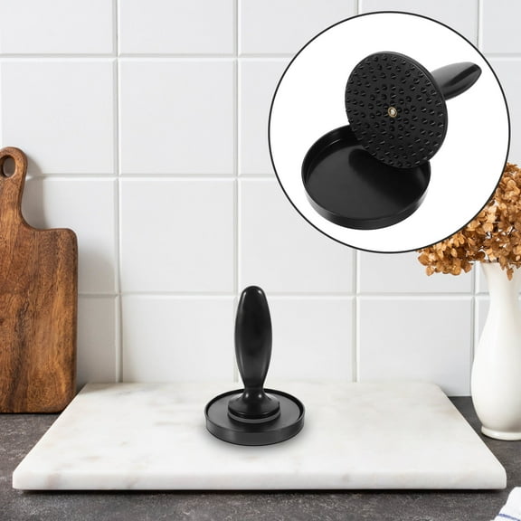 RENACLIPY Plastic Hamburger Press Black for and Durable Design