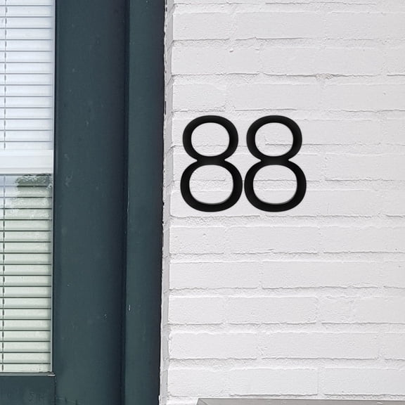 LEXSOMEO Metal Number Sign House Number Sign House Address Sign House Number Plaque For Door (Number 8)