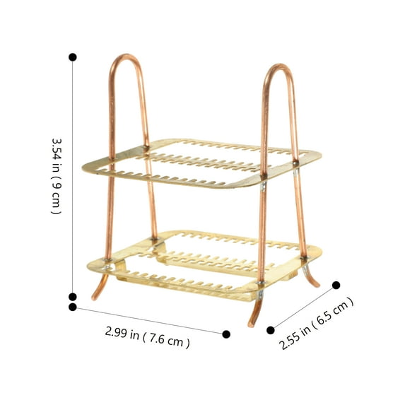 LEXSOMEO Microscope Slides Storage Rack Laboratory Microscope Slides Rack Metal Microscope Slides Rack