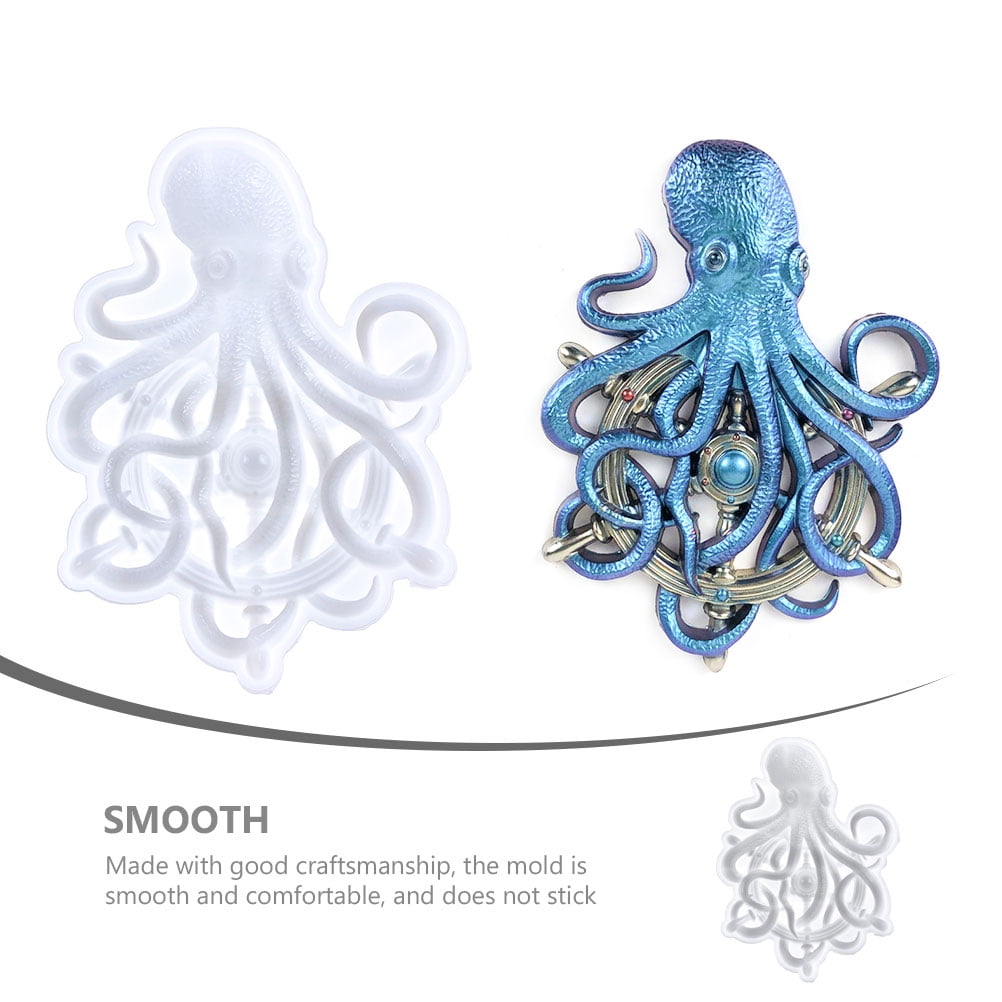 LEXSOMEO Octopus Shaped Mold Diy Epoxy Mold Decorative Octopus Shaped ...