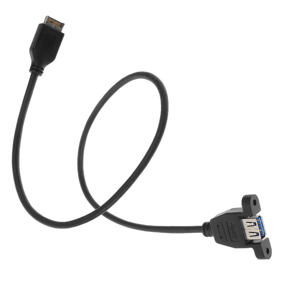 RENACLIPY USB Panel Mount Adapter Cable to USB A 30 for Computer Fast Data Transfer