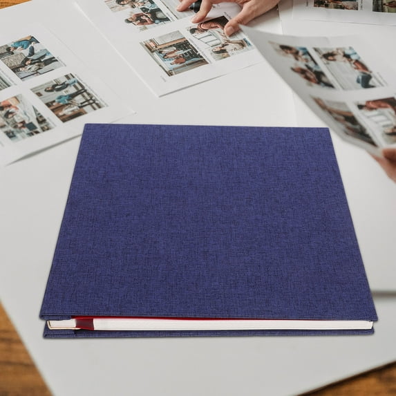 RENACLIPY Linen Photo Book Album in Navy for Displaying and Preserving Precious Moments