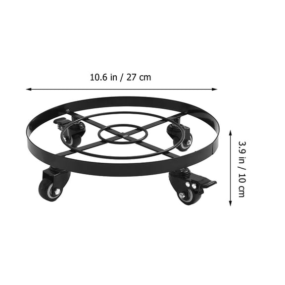 COOPHYA flowerpot tray with wheels Plant Stand with Wheels Iron Rolling Indoor 1Pcs