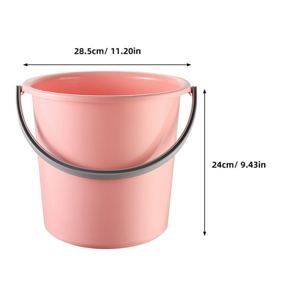 LEXSOMEO Plastic Bucket with Handle Multipurpose Bucket Portable Plastic Bucket Home Supplies