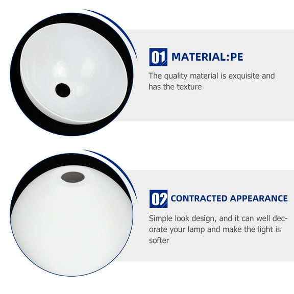 LEXSOMEO Plastic Pendant Lighting Shade for Home Decor Simple Mushroom Lampshade for Bedroom Living Room and Ceiling Fan Light Cover Replacement