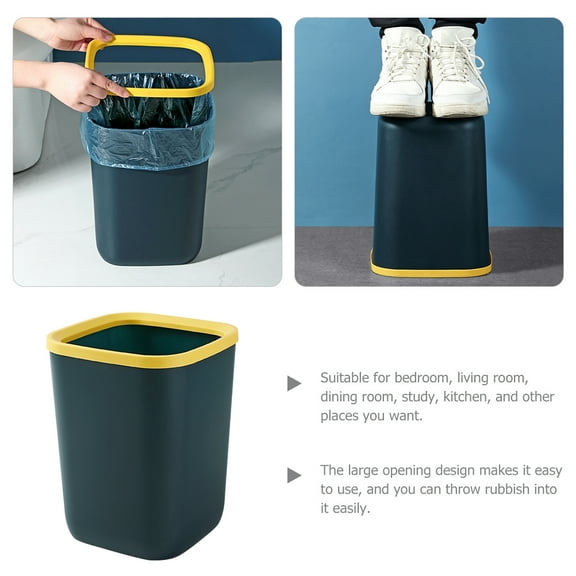 LEXSOMEO Plastic Trash Can Household Wastebasket Large-capacity Garbage Can Kitchen Trash Can With Pressing Ring
