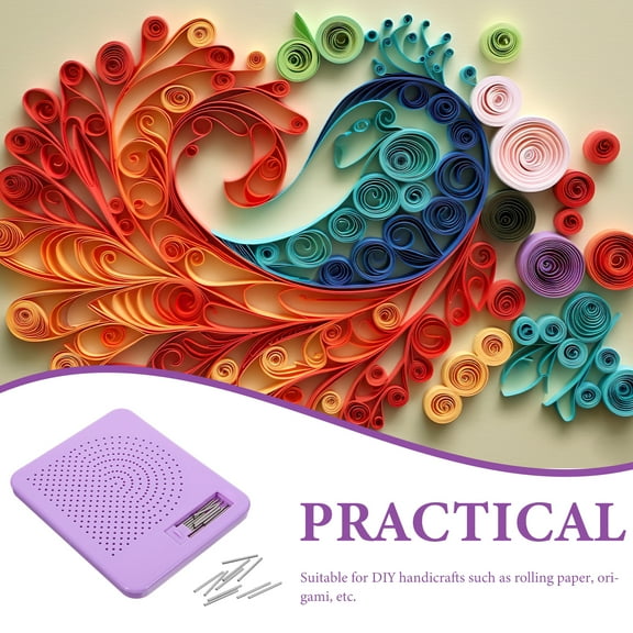 LEXSOMEO Quilling Board Paper Winding Tool Paper Winding Machine Quilling Board with Pin