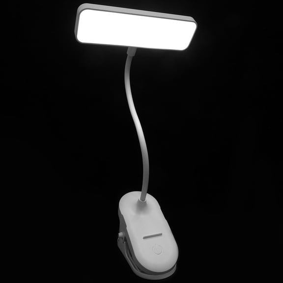 LEXSOMEO Rechargeable Table Lamp LED Desk Lamp Bedside Reading Lamp LED Reading Light with Clip