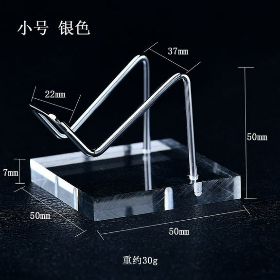 LEXSOMEO Rock Display Stand Crystal Display Easel Holder Mineral Crystal Display Pedestal Base for Geodes Mineral Agate Collection Transparent