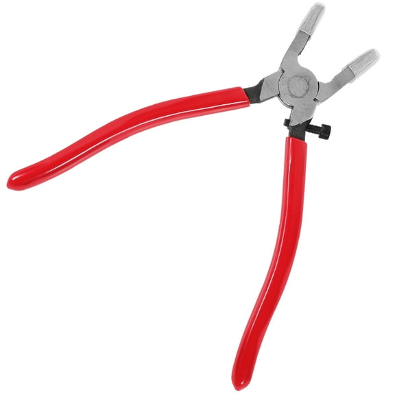 RENACLIPY Stained Glass Pliers Steel Curved Jaw Precision Cutting Tool for Glass Crafting and Art Projects