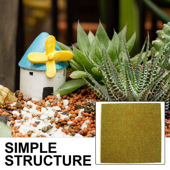 COOPHYA simulation grass Artificial Turf Green Plastic Home Decor 1Set