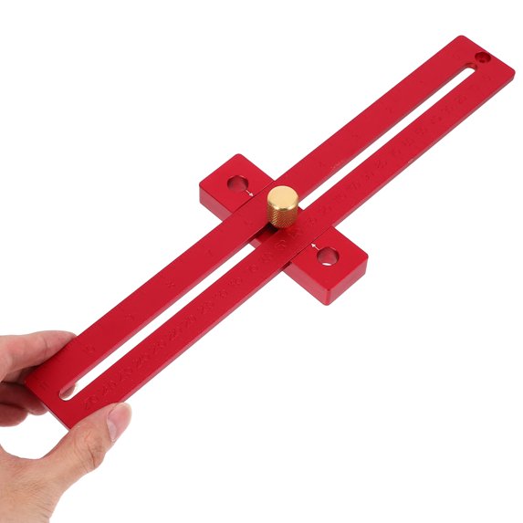LEXSOMEO Adjustable Scale Ruler for Woodworking, Manual Measuring and Positioning Tool, Carpenter Marking Ruler for Precision Work