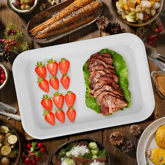 LEXSOMEO Serving Tray Entertaining Serving Platter Cookies Dessert Fruit Plate Reusable Tray for Serving