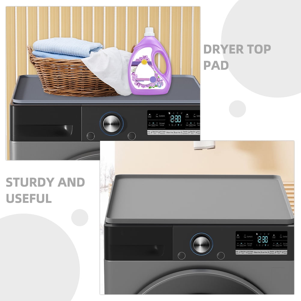 LEXSOMEO Silicone Washer Top Cover Dryer Top Protector Mat Washing Machine Top Cushion