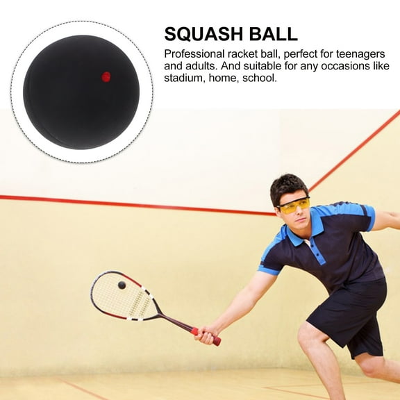 LEXSOMEO Single Dot Squash Ball Racket Ball Professional Squash Ball Rubber Squash Ball Training Racket Ball