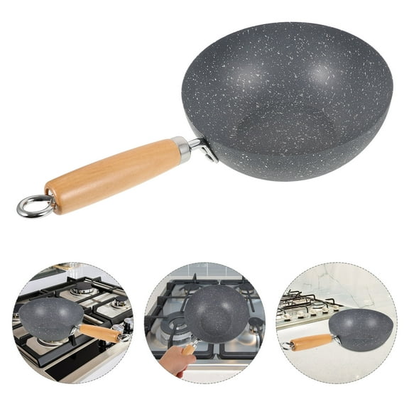 LEXSOMEO Small Frying Pan Nonstick Steak Frying Pan Small Wok Kitchen Frying Pan Iron Wok
