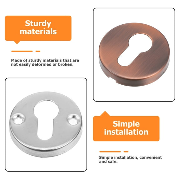 LEXSOMEO Stainless Steel Keyhole Cover Door Lock Cover Key Hole Cover