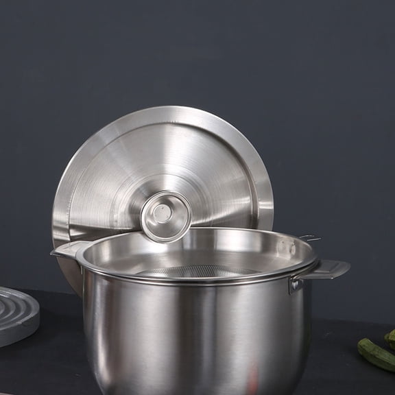 LEXSOMEO Stainless Steel Lid Pot Metal Lid Bowl Covering Reusable Pot Lid Multipurpose Lid