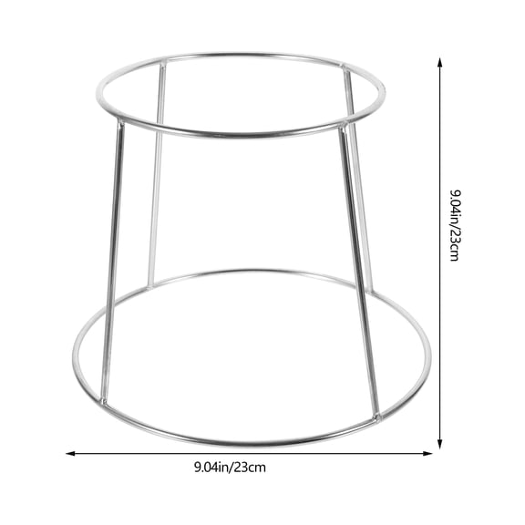 LEXSOMEO Stainless Steel Seafood Display Rack Double Rack Holder Stand Buffet Serving Tray Stand