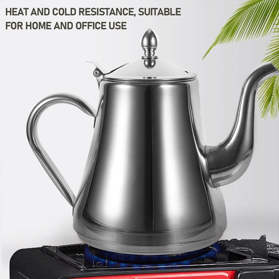 LEXSOMEO Stainless Steel Tea Kettle with Removable Infuser, Household and Restaurant Teapot for Brewing Tea