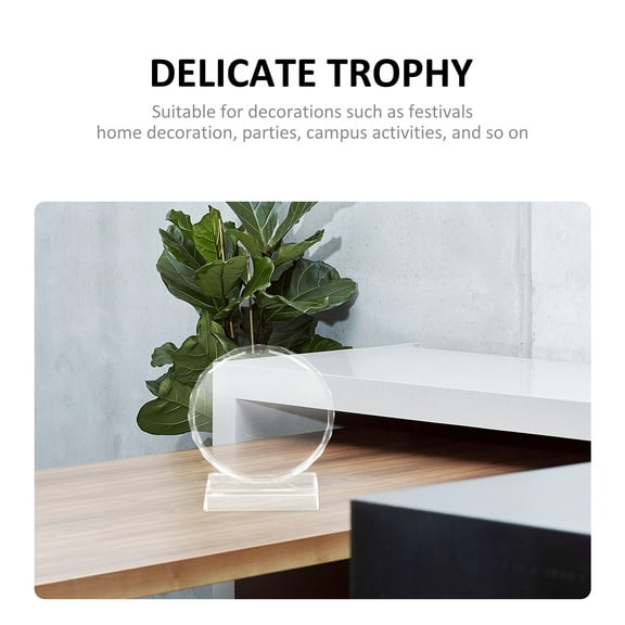RENACLIPY Best Costume Trophy Crystal Award Transparent Crystal Glass 1Pack