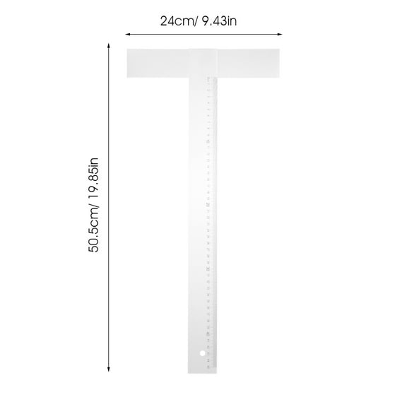 LEXSOMEO T Ruler Crafting Square T Square Ruler Portable T Square Ruler for Measuring Carpentry
