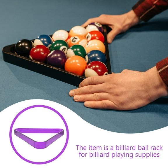 COOPHYA Sturdy Purple Pool Triangle Rack for Billiard Balls Suitable for Home and Club Use