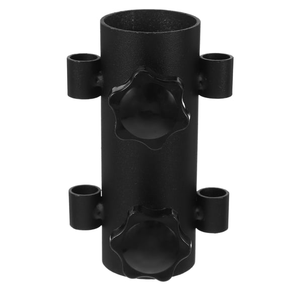 RENACLIPY 2Pcs Awning Support Poles Outdoor Tent Rod Holder Black Adjustable Stand