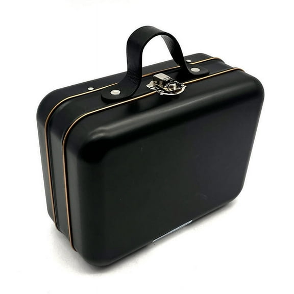 LEXSOMEO Tinplate Portable Case Multi-use Storage Box Jewelry Container Multi-use Storage Case Handle Trinket Box Small Trinket Box