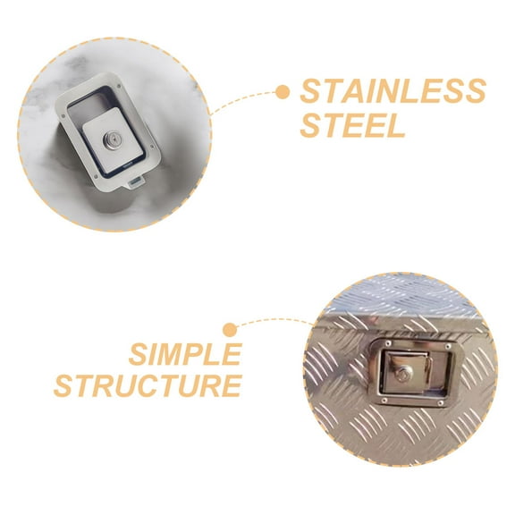 LEXSOMEO Tool Box Lock Rv Door Lock Replacement Truck Bed Tool Box Latch Toolbox Paddle Lock