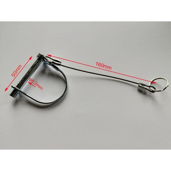 LEXSOMEO Trailer Coupler Pin Heavy Duty Trailer Hitch Pin Lock with Safety Chain Connector for RV Coupler Lock and Tow Hitch Receiver