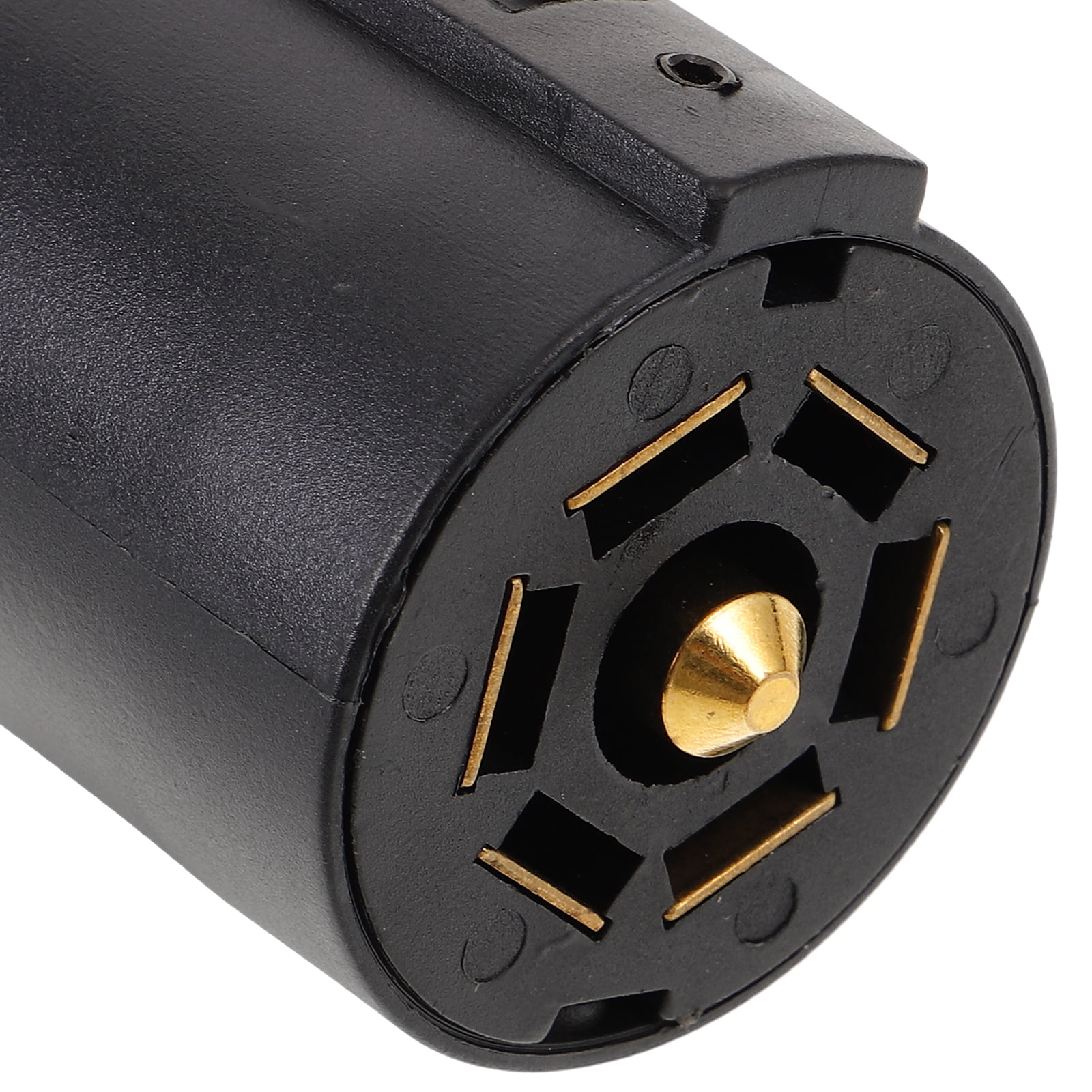 LEXSOMEO Trailer Plug Adapter Flat Trailer Connector 7 Way Round Blade Connector For Wiring Harness