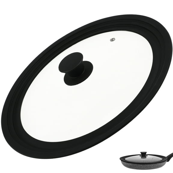 LEXSOMEO Universal Glass Lid Cover Pot Frying Pan Saucepan Round Cover Tempered Glass Lid