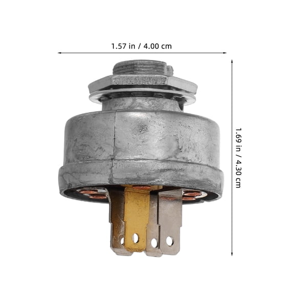 LEXSOMEO Universal Lawn Mower Ignition Starter Switch with Keys Replacement for Riding Tractor and Lawn Tractor Ignition Start