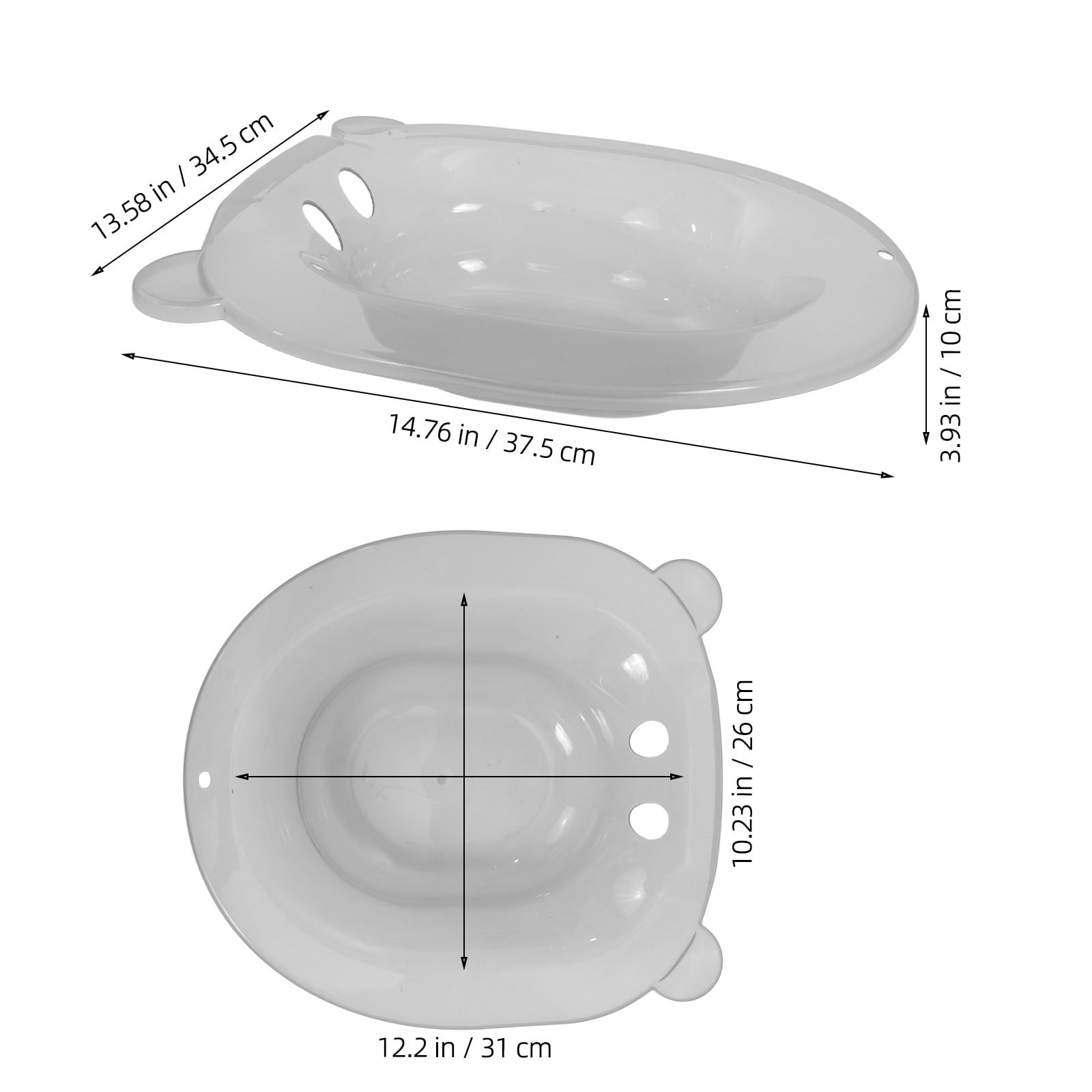 LEXSOMEO Useful Women Postpartum Care Basin Plastic Useful Sitz Bath Basin For Toilet Sitz Bath