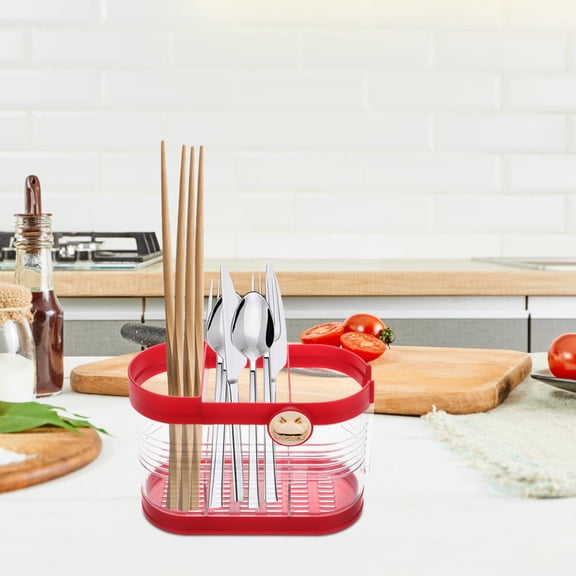 LEXSOMEO Utensil Holder For Kitchen Counter Cooking Utensil Holder Cooking Utensil Crocks Organizer Utensil Drying Rack Spoon And Fork Cutlery Organizer